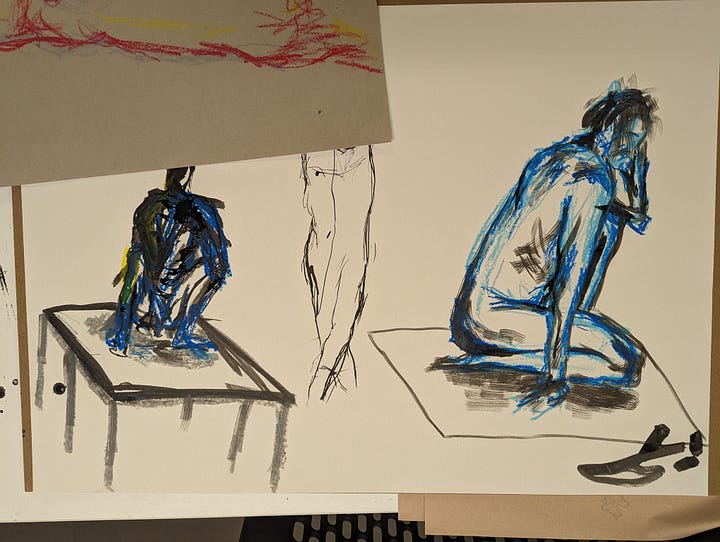 life model sketches in cardiff crosskeys life drawing