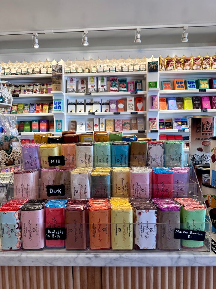 Louisa's chocolate bar cape may