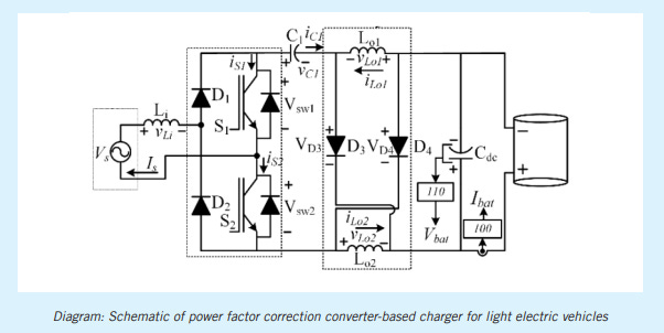 A Power Factor Correction Converter based Charger for Light Electric Vehicles