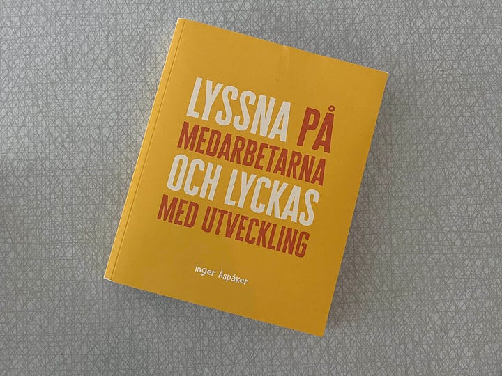 Omslag: "Lyssna på medarbetarna och lyckas med utveckling"