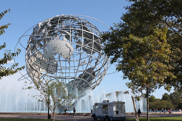 unisphere and towers from the 1964 World's Fair in Queens