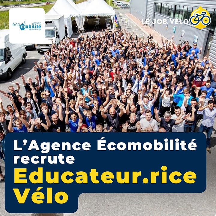 Chemins recrute responsable de camp de base et l'agence ecomobilite recrute un educateur velo