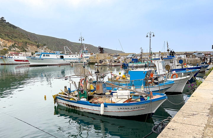 The fishing village of Castellammare del Golfo