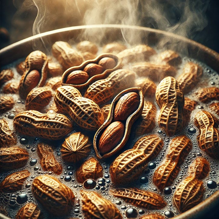 Foods Alabama is famous for: Boiled peanuts, Lane cake, Pecan pie, and white barbecue sauce.