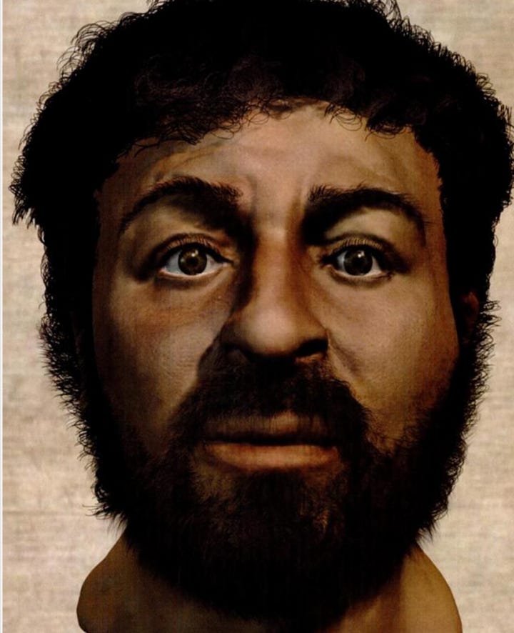 Jesus in my every day is the White Norwegian, but he is also Black, Native, Hispanic, Asian, and his original visage is of Mediterranean Jew.