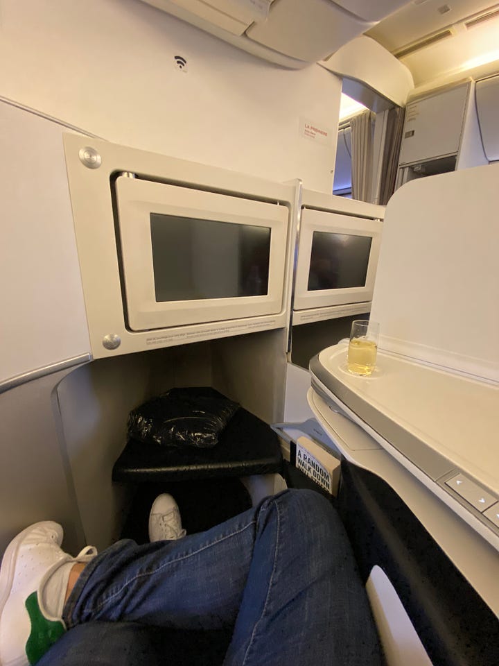 Spacious leg room and storage