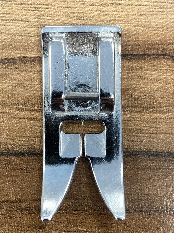 Burr on a presser foot