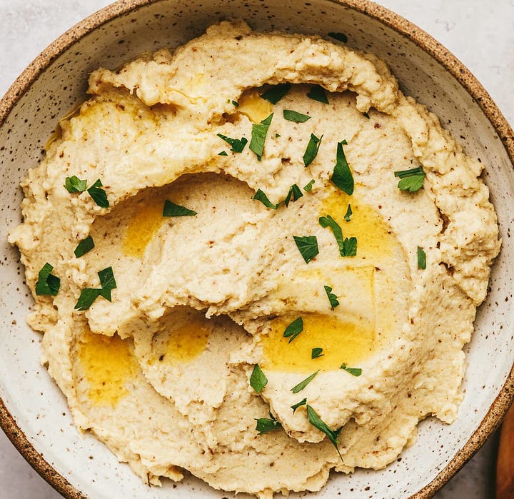 Roasted cauliflower mash with garlic and keto stuffing.