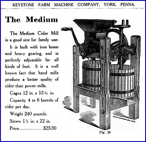 Old fashioned apple cider presses.