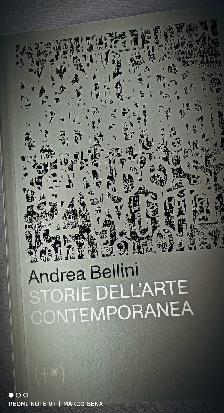Andrea Bellini, Storie dell'arte contemporanea