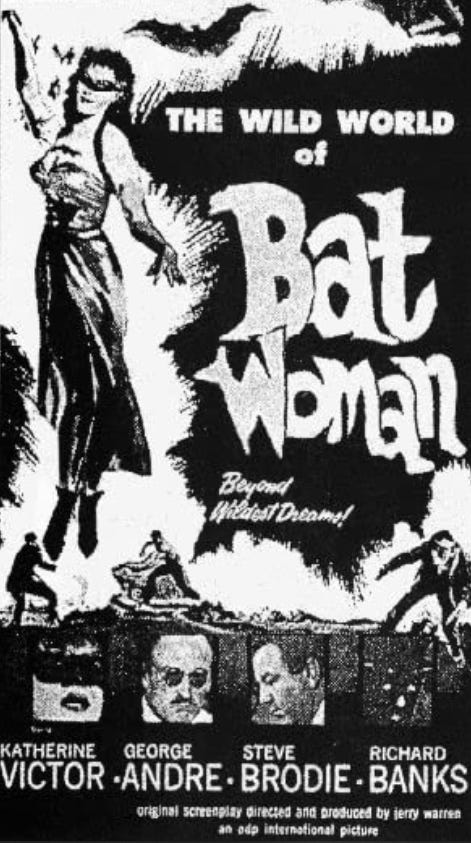 "The pointlessly named Batwoman and her bevy of Batmaidens fight evil and dance." - IMDB