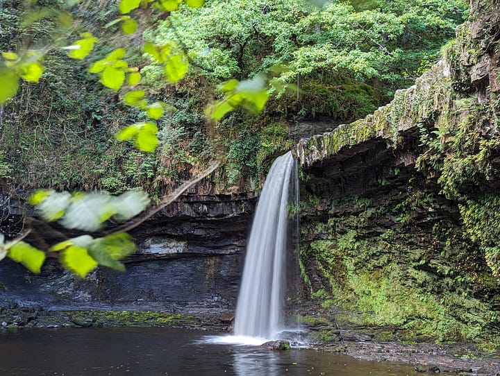 guided walk waterfalls brecon beacons