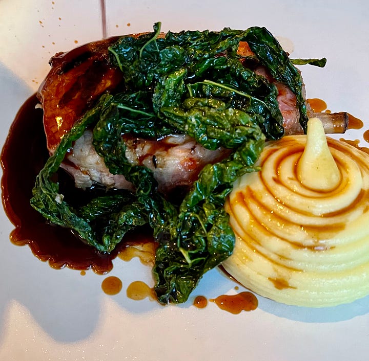 little-social-cornish-seabass-and-pork chop-with-kale