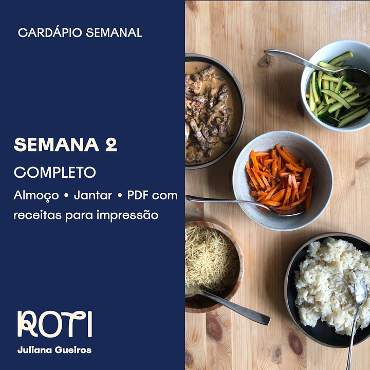 Cardápio Semanal 2