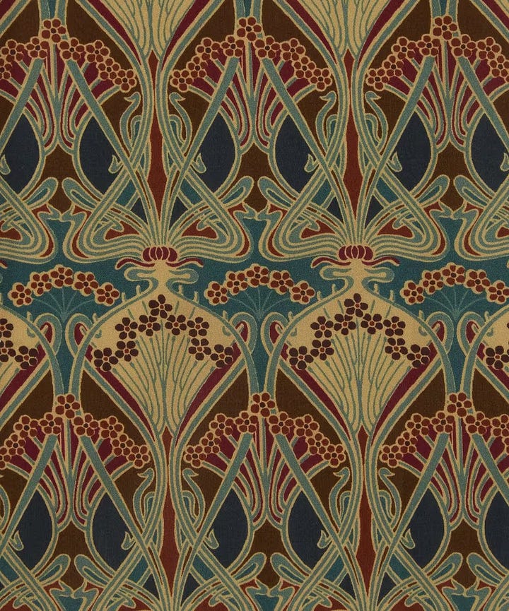 Tana Lawn by Liberty (Left) Original William Morris design for Liberty (Right)