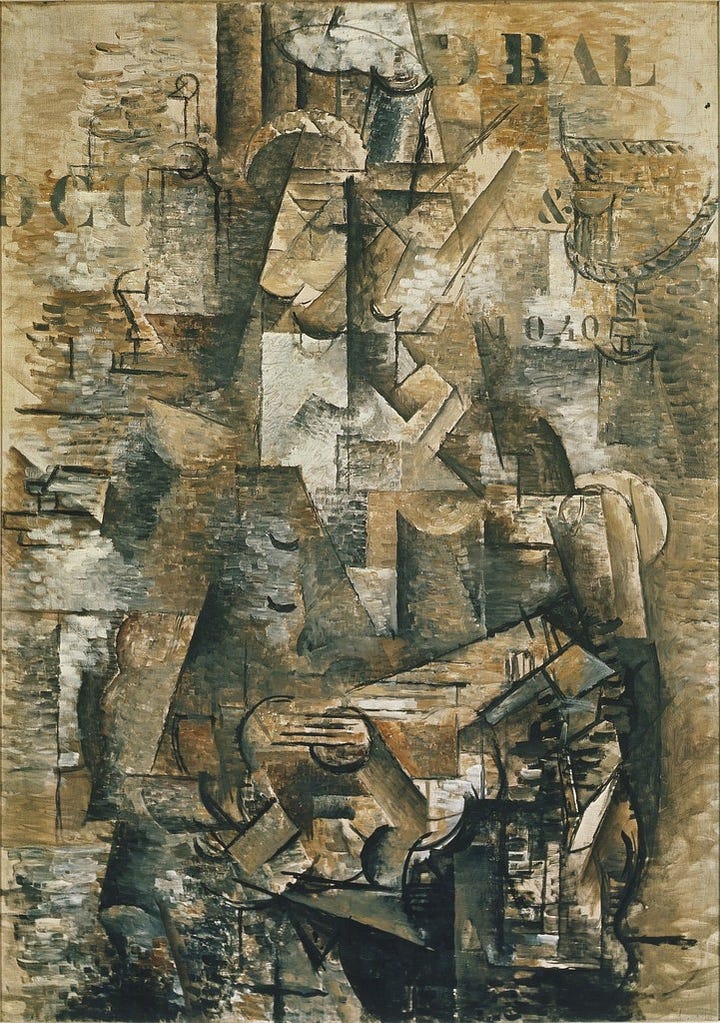 Georges Braque Le Portugais,  Donna con chitarra 