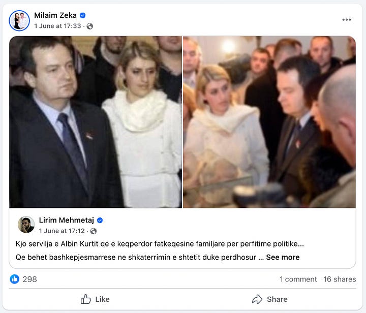 The Smear Campaign led by Ilir Mirena, followed by Lirim Mehmetaj, Berat Buzhala and Milaim Zeka.
