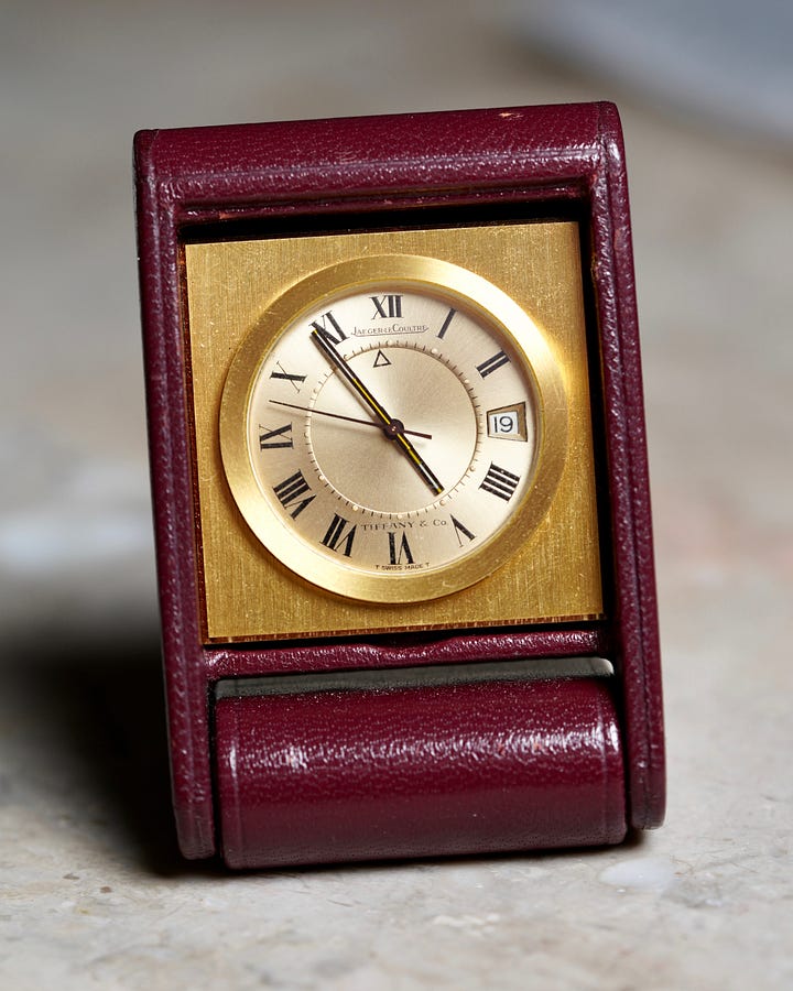 Vintage Jaeger-LeCoultre alarm clocks