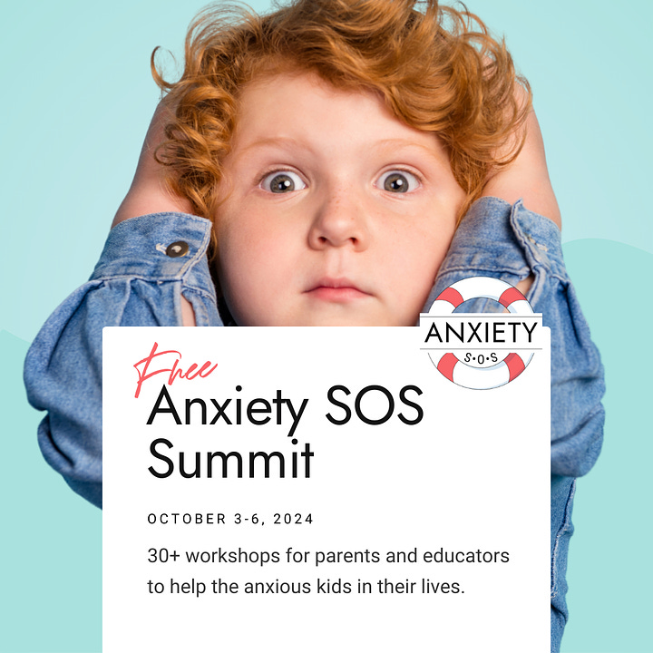 Promo images for the Anxiety SOS Summit.