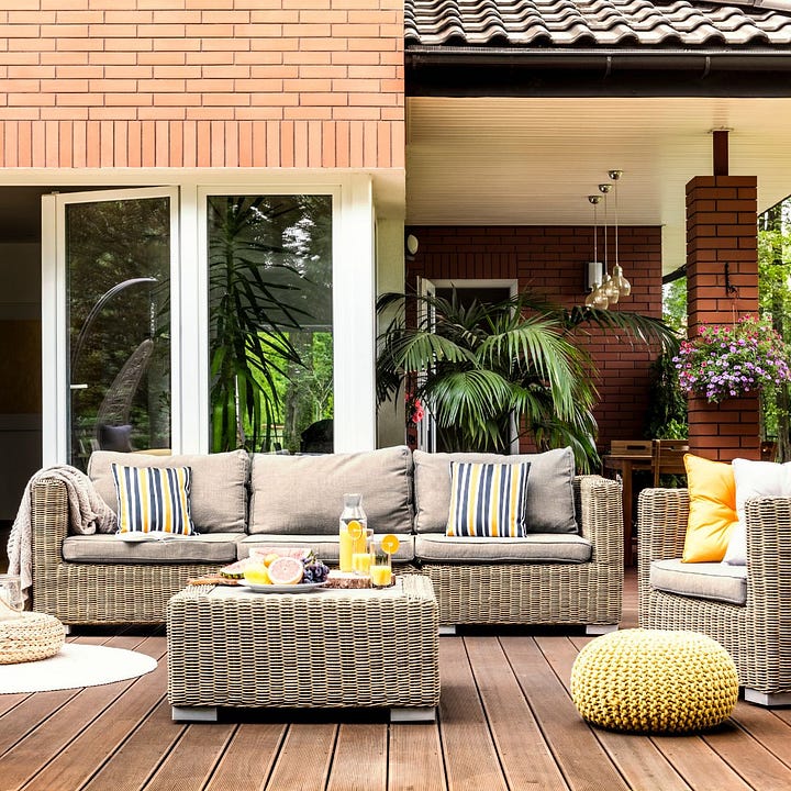 Examples of outdoor living spaces