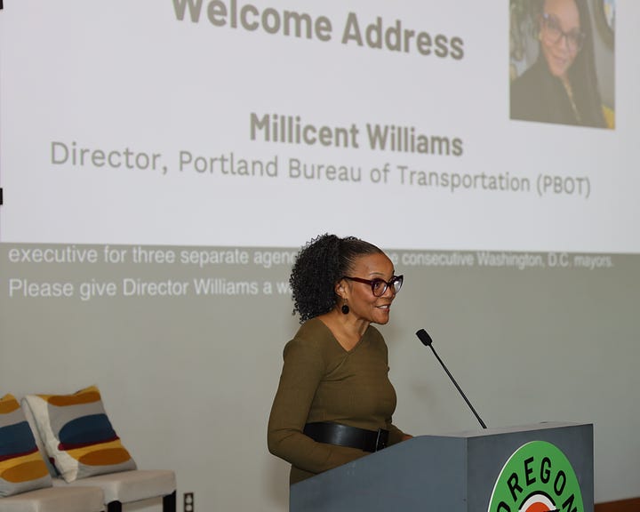 Charlene McGee, Director, Multnomah County Health Department Chronic Disease Prevention & Health Promotion; Millicent Williams, Director, Portland Bureau of Transportation