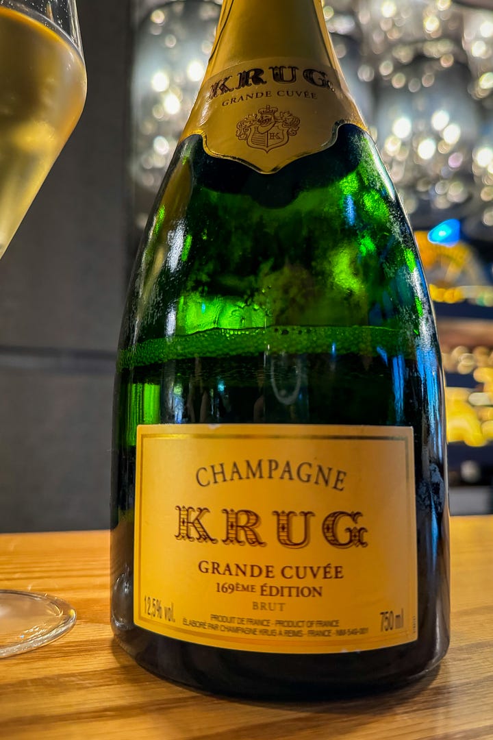 Kurt hand cuvée champagne and juyondai sake