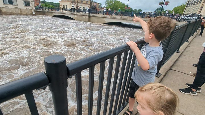 Cannon River flooding in Northfield