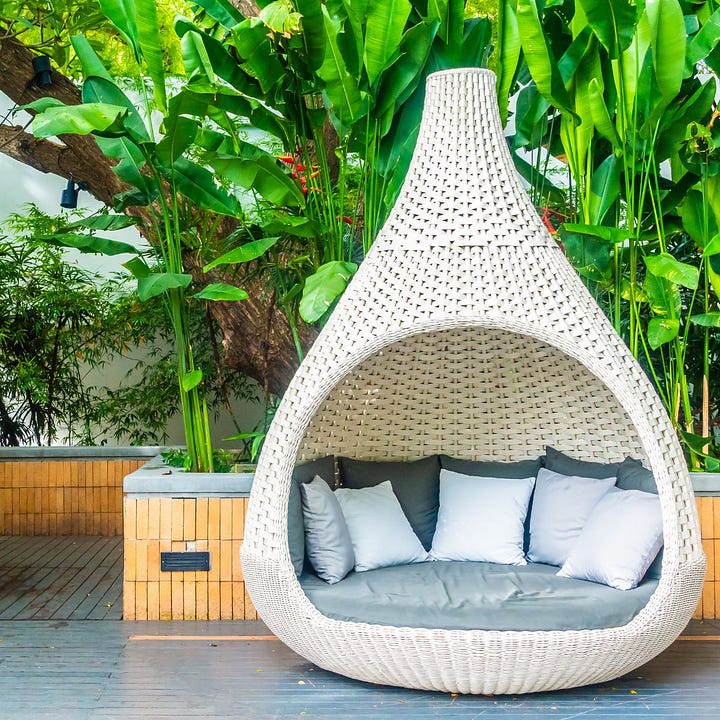 Examples of outdoor living spaces
