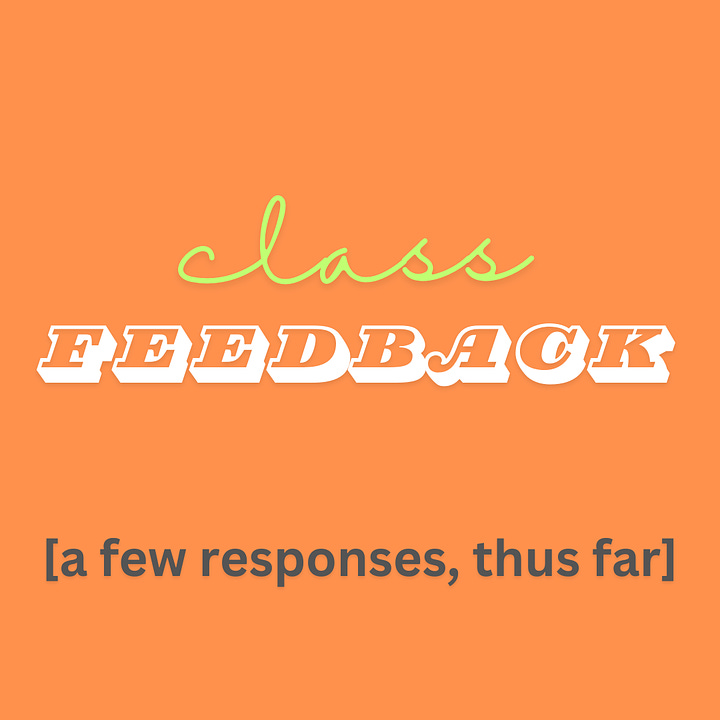 class feedback