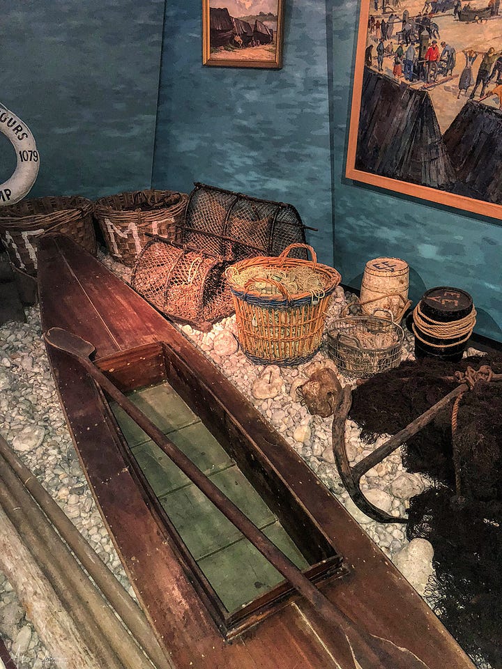 Displays at the Fishing Museum of Fecamp