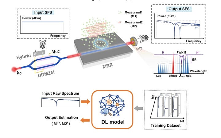 Microwave Photonic Multiparameter Sensing