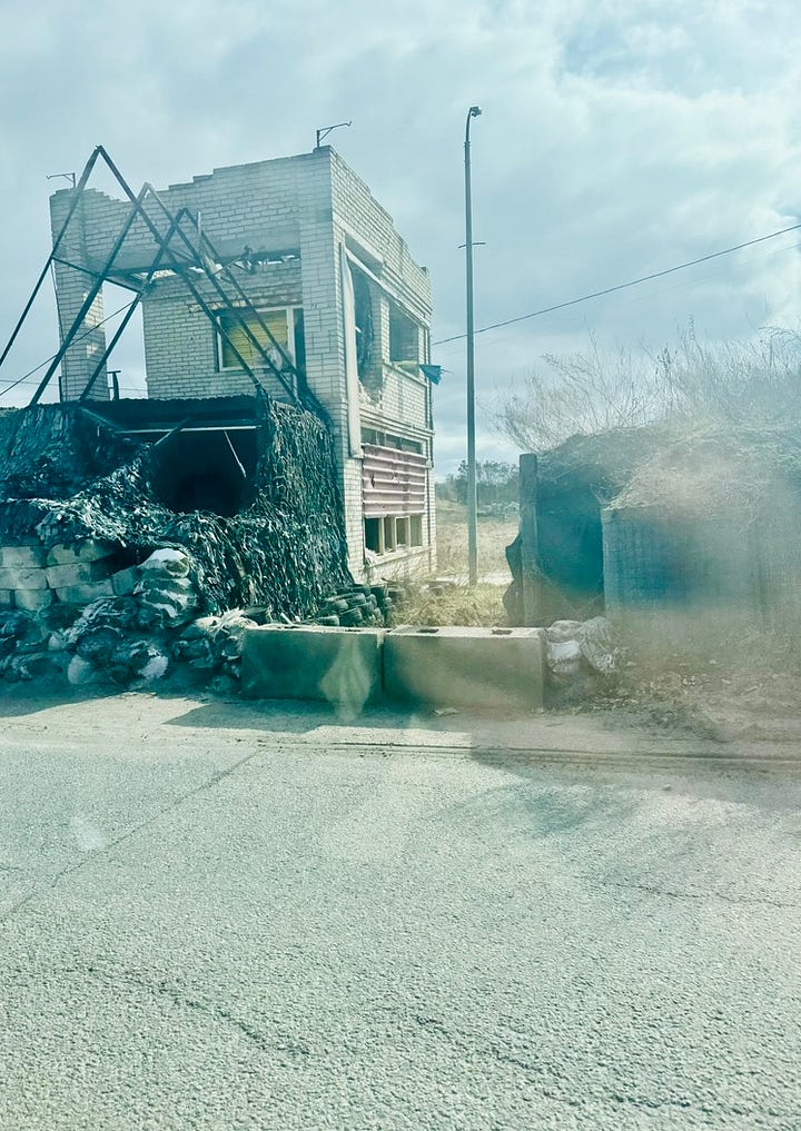 Driving into Kyiv