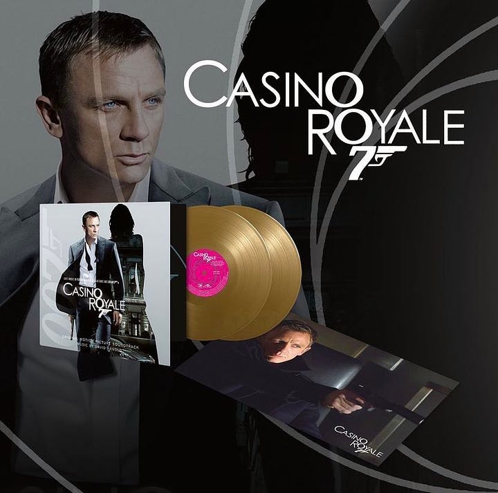 Casino Royale Gold and Red Vinyl LPs