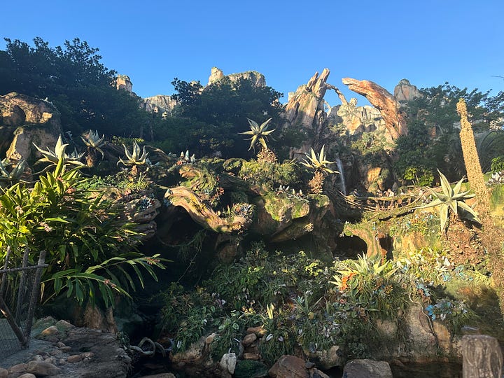 side by side images of Pandora and Galaxy's Edge