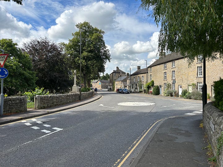 Shops in Calver Road, Baslow, Derbyshire including The Art Gallery. Images: Roland's Travels