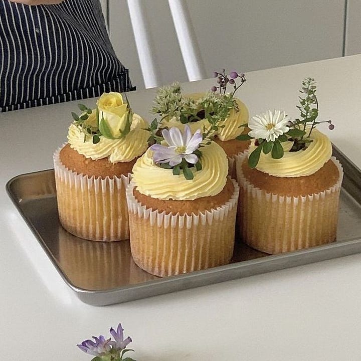 cakes decorated with flowers