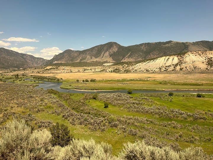 Mountains, mesas, and rivers in Colorado