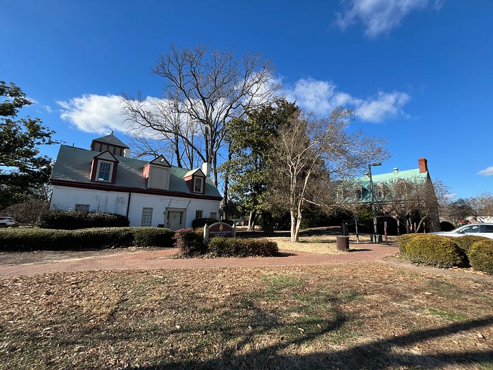 parking lot near Colonial Williamsburg