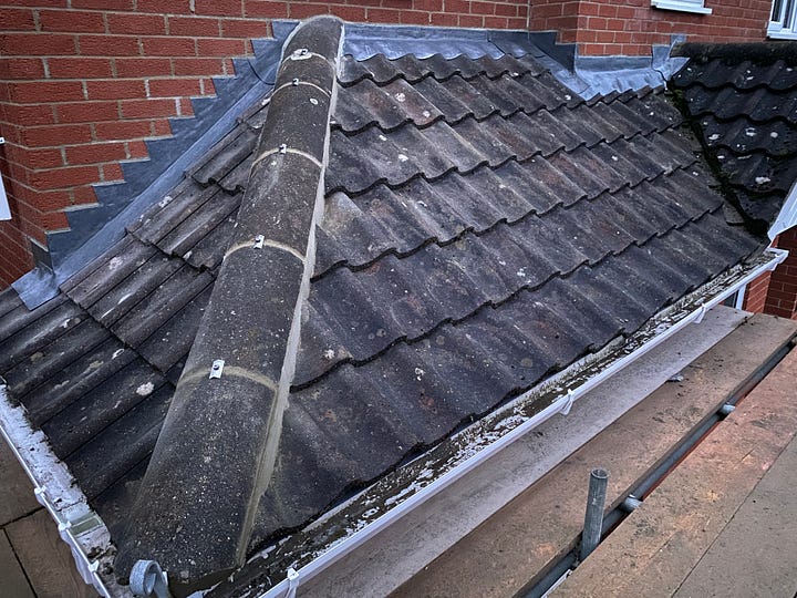 lead work applied to the roof