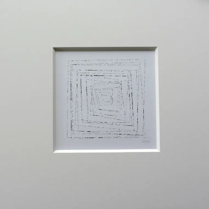 Generative artworks by Vera Molnar and Herbert W. Franke