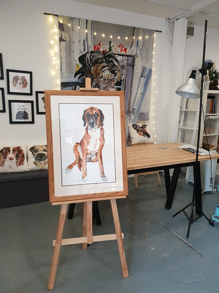 Photo's of an artists studio