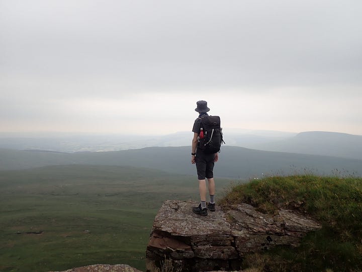 mountain scenes in the brecon beacons