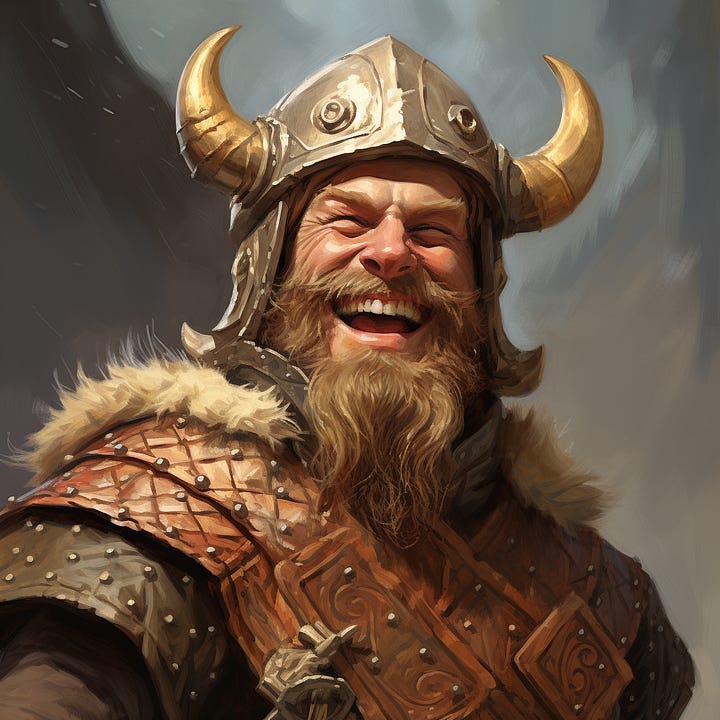 Smiling viking: Original vs. Daniel swap