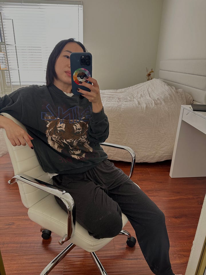 anine bing graphic sweatshirts