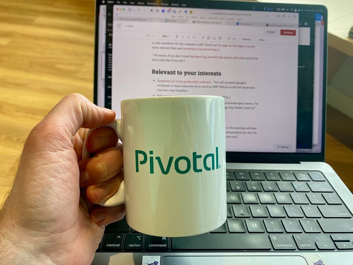 Pivotal coffee mug