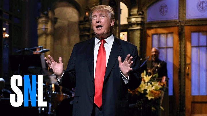 Two non-performers who once hosted SNL and now stroke each other's egos.