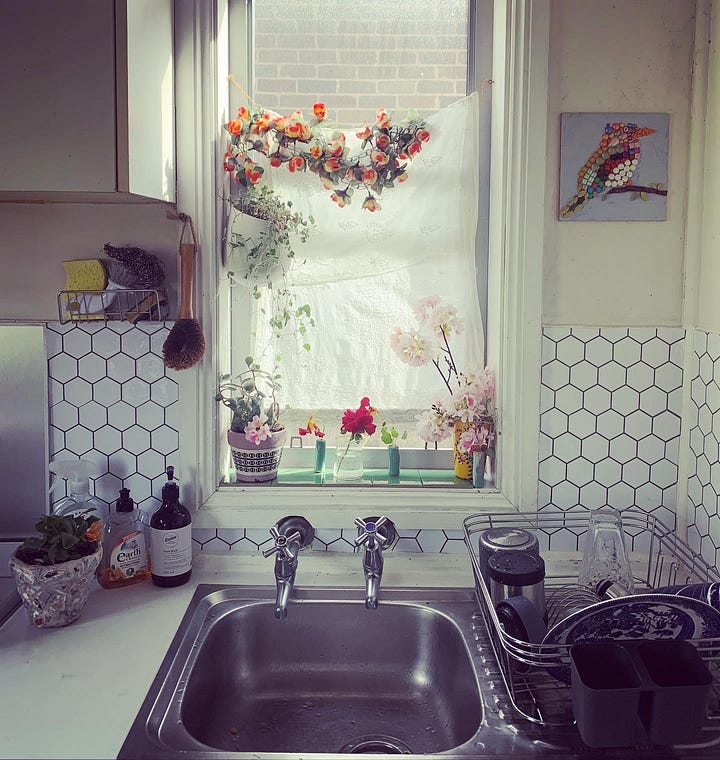 Kitchen sink before and after photos