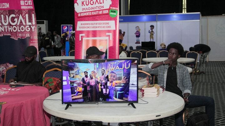 Pictures of attendees from previous editions of the lagos comic con 