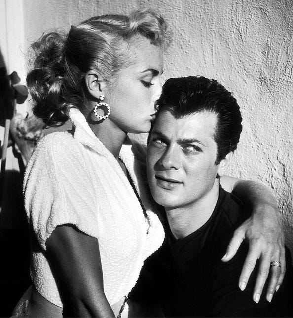 Tony Curtis and Janet Leigh