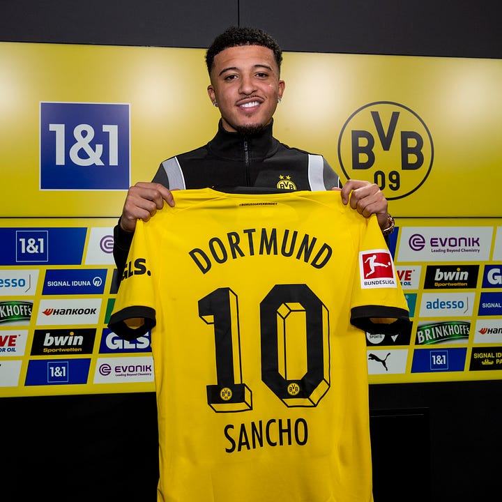 Jadon Sancho sign for Borussia Dortmund from Manchester United